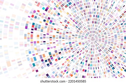 Dna Test Infographic. Genome Sequence Map. 