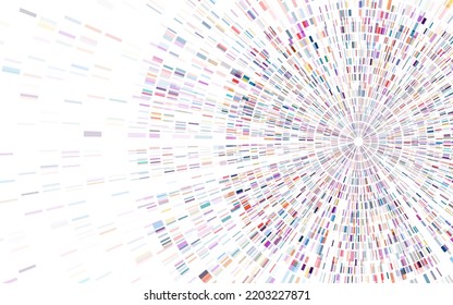 Dna test infographic. Genome sequence map. 