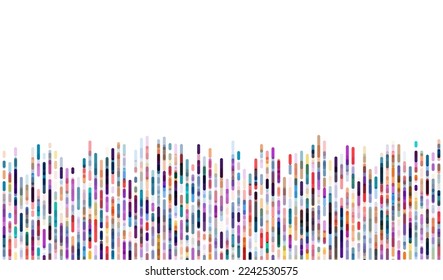 Dna test infographic. Genome sequence map. 