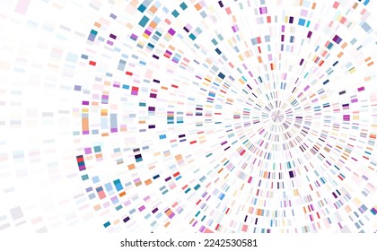 Dna test infographic. Genome sequence map. 