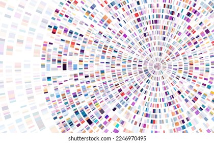 Dna test infographic. Genome sequence map. 