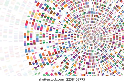 Dna test infographic. Genome sequence map. 