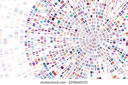 Dna test infographic. Genome sequence map. 