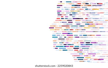 Dna test infographic. Genome sequence map. 