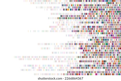 Infografía de prueba de Adn. Mapa de la secuencia del genoma. 