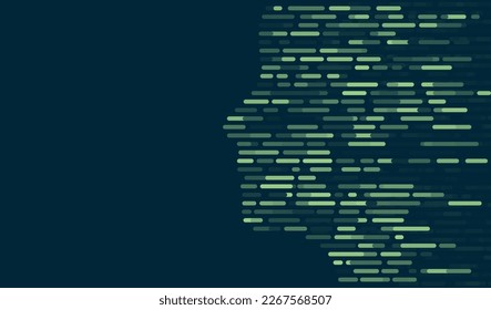 Infografía de prueba de Adn. Mapa de la secuencia del genoma. 