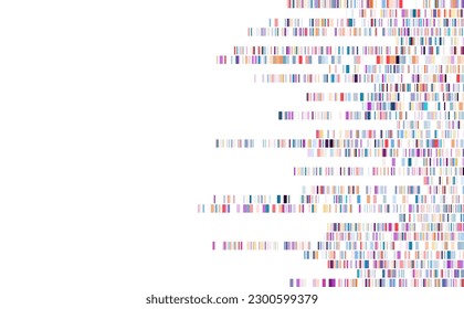 Dna test infographic. Genome sequence map. 