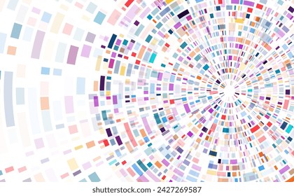 Dna test infographic. Genome sequence map. 