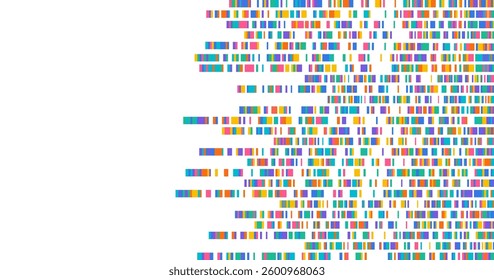 Dna test infographic. Genome sequence map. 