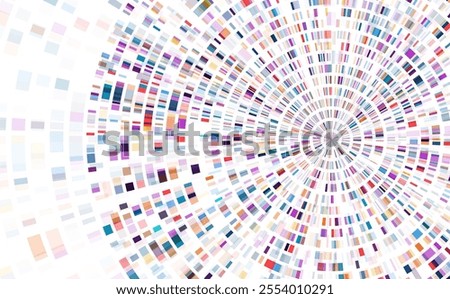 Dna test infographic. Genome sequence map. 