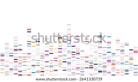 Dna test infographic. Genome sequence map. 