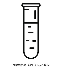 Dna Test Tube Icon Outline Vector. Gmo Food. Medicine Gene