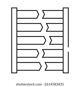 dna testing line icon vector. dna testing sign. isolated contour symbol black illustration