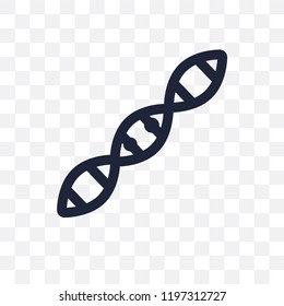 Dna transparent icon. Dna symbol design from Human Body Parts collection.