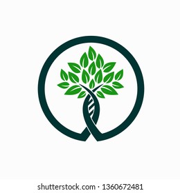 DNA and Tree Logo