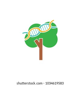 Dna Tree Logo Icon Design