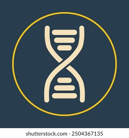 DNA trendy icon proficient abstract vector illustration colorful artwork design.eps