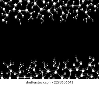 Vector de ADN. Adn abstracto para investigación en laboratorio. ADN para el diseño. Estructura molecular del adn.