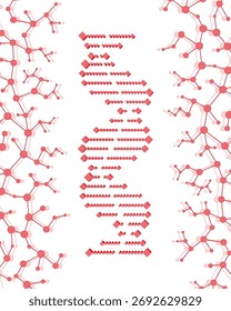 VECTOR de ADN. ADN Abstractas para investigación en laboratorio. ADN para el diseño.
