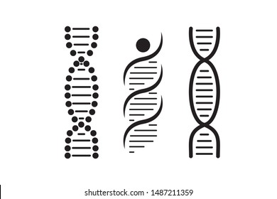 Dna Vector Icons Set Genetic Concept Stock Vector (Royalty Free ...