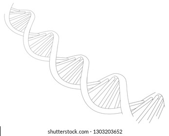 Dna vector design.Isolated.