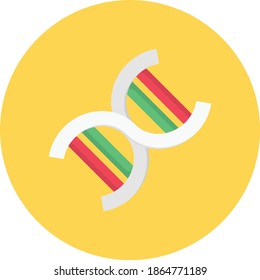 DNA vector flat color icon