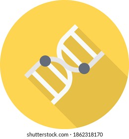 DNA vector flat colour icon