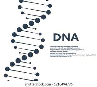 Dna vector. Gen symbol illustration Illustration Pictogram of DNA Symbol Isolated on White Background - Vector