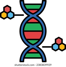 DNA vector icon. Can be used for printing, mobile and web applications.
