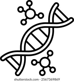 Dna vector icon. Can be used for printing, mobile and web applications.