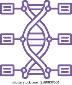 Dna vector icon. Can be used for printing, mobile and web applications.