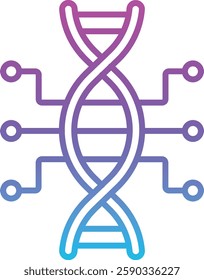 Dna vector icon. Can be used for printing, mobile and web applications.