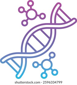 Dna vector icon. Can be used for printing, mobile and web applications.