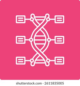Dna vector icon. Can be used for printing, mobile and web applications.