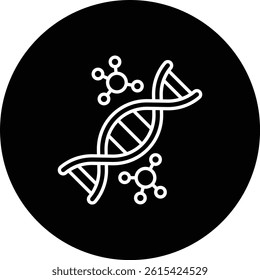 Dna vector icon. Can be used for printing, mobile and web applications.