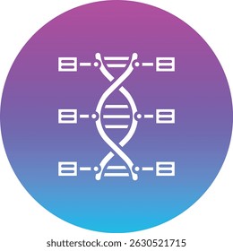 Dna vector icon. Can be used for printing, mobile and web applications.