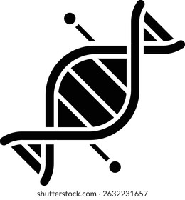 ícone do DNA vetorial. Pode ser usado para impressão, aplicativos móveis e da Web.
