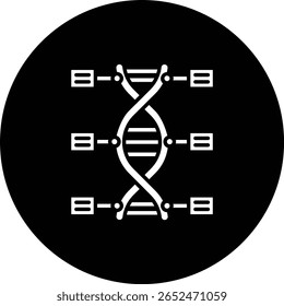 Icono de Vector de ADN. Se puede utilizar para aplicaciones de impresión, móviles y de Web.