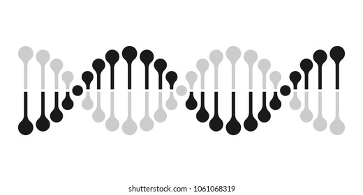 DNA vector icon chromosome genetics DNA gene helix molecule