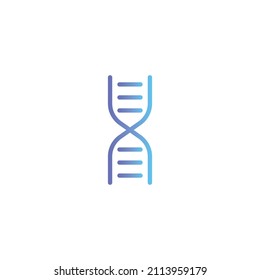 Dna vector icon with gradient