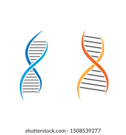 DNA vector icon illustration design template