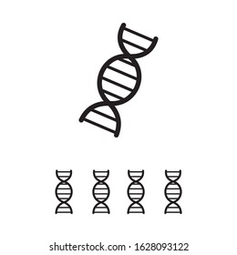 DNA vector icon illustration sign