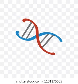 Dna vector icon isolated on transparent background, Dna logo concept