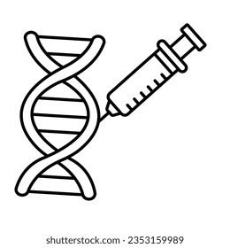 Dna vector icon which can easily modify or edit


