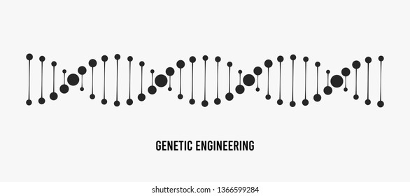 DNA vector illustration. Genetic engineering concept