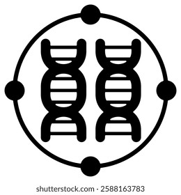 Dna Vector Illustration Icon Collection