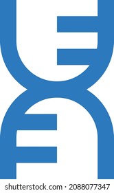 dna vector illustration isolated on a transparent background. glyph vector icons for concept or web graphics.