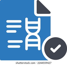 DNA Vector illustration on a transparent background. Premium quality symmbols. Glyphs vector icons for concept and graphic design.