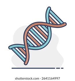 DNA vector isolated icon. Medicine and healthcare, medical support sign. Graph symbol for medical web site and apps design, logo, app, UI