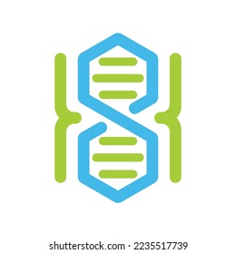 DNA Vector Logo Design Template